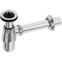 Plieger plugbekersifon met muurbuis van 250mm 5/4 met rozet chroom 209185