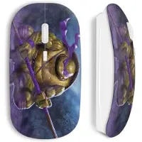 MANIACASE Draadloze Muis - Ninja Turtles - Paars - USB Wifi - Compatibel met Mac en PC - Ergonomisch