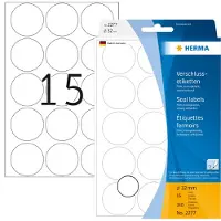 Herma Sluitetiketten Ø 32 mm rond transparant extreem vast hechtend folie mat 240 st. - 3 stuks
