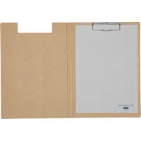MAUL Klembordmap MAULbalance A4 staand sterk 3mm karton met houtstructuur - 2 stuks