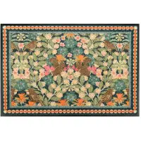 Wash & dry Wash+Dry Design Wasbare Deurmat - Garden Luxe Blue - 60 x 180cm