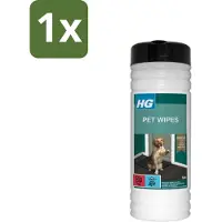 Hg 1 x - Pet Wipes - Doekjes Voor Huisdieren - 50 Doekjes - Huisdierdoekjes - Reinigen Huisdier - Doekjes Voor Huisdieren - Huisdier Reinigen - Doekjes Voor Huisdieren Tussen Baden