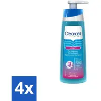 Clearasil 4 x Ultra Rapid Action Wasgel 200 ml - Huidverzorging - Gezichtsreiniger - Scrub - Dode Huidcellen - Poriën