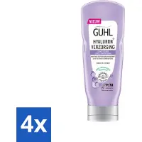 Guhl 4 x - Conditioner - Hyaluron+ Verzorging - 200 ml - Hydraterende Conditioner - Hyaluron Conditioner - Droog Haar - Haarverzorging - Conditioner Voor Droog Haar