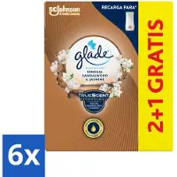 Glade - Touch & Fresh - Sensual Sandelhout Jasmijn - 10 ml - Voordeelverpakking - 6 stuks