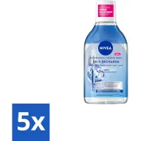 Nivea 5 x - Micellair Water - Serum Verrijkt Opladend - Verwijdert Waterbestendige Make-up - 400 ml - Gevoelige Huid - Micellair Water - Serum Verrijkt - Reiniging - Hydraterend