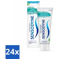 Sensodyne 24 x - Tandpasta - Deep Clean Gel - Grondige Reiniging - 75 ml - Tandpasta Voor Gevoelige Tanden - Gevoelige Tanden - Diepe Reiniging - Fluoride Tandpasta - Tandplak Verwijderen