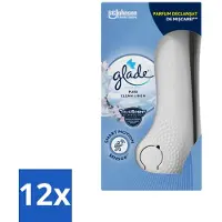 Glade - Houder Sense & Spray - Pure Clean Linen - 18 ml - Voordeelverpakking - 12 stuks