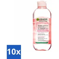 Garnier - SkinActive - Micellair Reinigingswater - Rozenwater - Stralende Huid - 400 ml - Bulkverpakking - 10 stuks