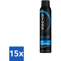 Syoss - Volume Droogshampoo - Shampoo - Voor Volumeboost - 200ml - Bulkverpakking - 15 stuks