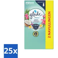 Glade - Touch & Fresh - Exotic Tropical Blossoms - 2x 10 ml - Bulkverpakking - 25 stuks