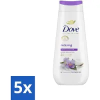 Dove Douchecrème - Relaxing - Kokos & Jasmijn - 225 ml - Bulkverpakking - 5 stuks