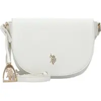 U.S. POLO ASSN. schoudertas Jones Flap Crossbody Bag Cream White crème
