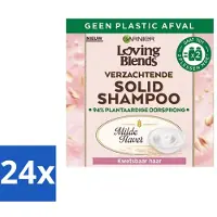 Garnier - Loving Blends Milde Haver - Solid Shampoo Bar - Kwetsbaar Haar - 60 g - Voordeelverpakking - 24 stuks
