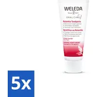 Weleda - Tandpasta - Ratanhia - 75 ml - Bulkverpakking - 5 stuks