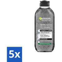 Garnier - SkinActive - Micellair Jelly-water - Alles-in-1 - Charcoal - 400 ml - Bulkverpakking - 5 stuks