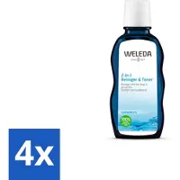 Weleda - Reiniger & Toner 2‑in‑1 - 100 ml - Voordeelverpakking - 4 stuks