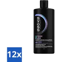 Syoss - Plex - Shampoo - Langdurige Styling - 440ml - Voordeelverpakking - 12 stuks