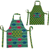 Maame Tumi Dubbelzijdig kookschort | Veelkleurig | Cadeautip | Thuischef | Uniek cadeau | Goed doel | Kookschort handgemaakt in Ghana | Fairtrade