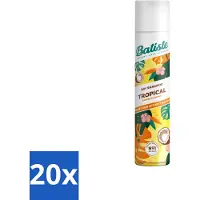 Batiste - Tropical - Droogshampoo - Tropische Geur - Verfrist en Stylet - 200ml - Bulkverpakking - 20 stuks