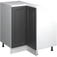 Vicco Hoekkeukenkast voor schuine wand R-Line Antraciet landhuis 75.6 cm met 1 deur, Model 59115