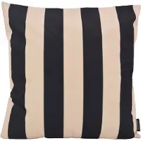 Gek op kussens! Streep zwart/beige | 45 x 45 cm | kussenhoes | katoen/polyester