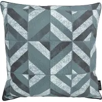 Gek op kussens! Sierkussen stripe patchwork #4 | 45 x 45 cm | pu leder