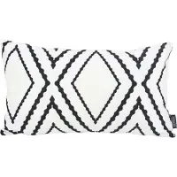 Gek op kussens! Yana white long | 30 x 50 cm | kussenhoes | katoen/polyester