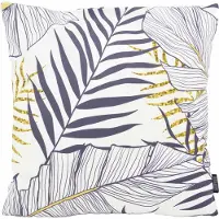 Gek op kussens! Blue palm leaves | 45 x 45 cm | kussenhoes | katoen/polyester