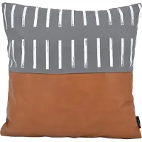 NOVÉE Vida nova #3 | 45 x 45 cm | kussenhoes | katoen / pu leder
