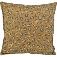 Gek op kussens! Jacquard leopard gold / brown | 45 x 45 cm | kussenhoes | polyester