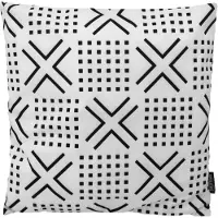 Gek op kussens! Senza black / white #2 | 45 x 45 cm | kussenhoes | katoen