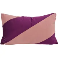 NOVÉE Velvet swirl oudroze / aubergine | 30 x 50 cm | kussenhoes | polyester
