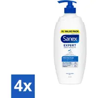 Sanex – Douchecrème – Expert Skin Health Protector – 750 ml - Voordeelverpakking - 4 stuks