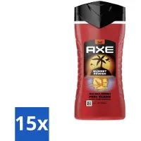 Axe – Douchegel 3-in-1 – Sunset Fresh – 250 ml - Bulkverpakking - 15 stuks