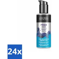 John Frieda – Haarolie – Dream Curls Curl Defining Crème Oil – Krulverzorging – 100 ml - Voordeelverpakking - 24 stuks