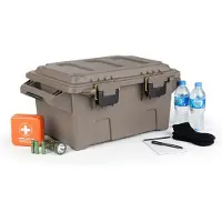 PlasticForte Nood Pakket opberg box kist - waterdicht - kunststof - 47 x 30 x 21 cm - 30 liter