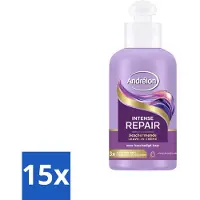Andrélon 15 x – Leave-In Crème – Intense Repair – 200 ml - Haarkracht - Hydraatatie - Bescherming - Droog Haar - Beschadigd Haar