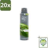 Dove 20 x Men+Care Deodorant Spray - Extra Fresh - 150 ml - Grootverpakking - Mannen Deodorant - Anti-transpirant - Deodorant Spray - Langdurige Bescherming - Zweetvrije Oksels