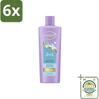 Andrélon – Shampoo 2-in-1 – Iedere Dag – 400 ml - Voordeelverpakking - 6 stuks - Shampoo en conditioner - Vitamine B5