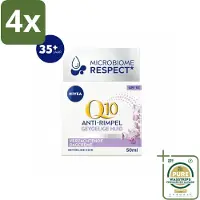 Nivea – Dagcrème – Q10 Power Sensitive SPF 15 – 50 ml - Voordeelverpakking - 4 stuks - Rimpelverlichting - SPF 15