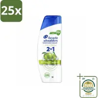 Head & shoulders 25 x – 2-in-1 – Apple Fresh – 300 ml - Grootverpakking - Anti-roos Shampoo - 2-in-1 Shampoo - Apple Fresh Shampoo - Shampoo Tegen Roos - Verfrissende Shampoo