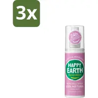 Happy Earth – Deodorant Spray – 100% Natuurlijk Lavender Ylang – 100 ml - Bulkverpakking - 3 stuks