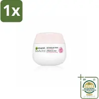 Garnier 1 x - SkinActive - Botanische Dagcrème - Rozenwater - Droge & Gevoelige Huid - 50 ml- Roze Water Crème - Droge Huid Crème - Gevoelige Huid Crème - Dagcrème - Natuurlijke Crème