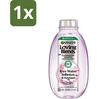 Garnier 1 x - Loving Blends - Shampoo - Rice Water Infusion - Glans & Zachtheid - Lang Haar - 300 ml - Rice Water Shampoo - Glans Haar - Zachtheid Haar - Lang Haar Verzorging - Haarhydratatie