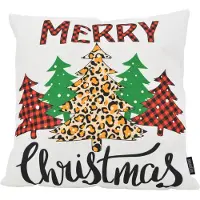 Gek op kussens! Sierkussen leopard christmas | 45 x 45 cm | katoen/polyester