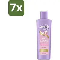 Andrélon 7 x – Shampoo – Extra Glans – 250 ml - Extra Glans Shampoo - Dof Haar - Haar Verzorging - Zijde Extract - Vitamine C