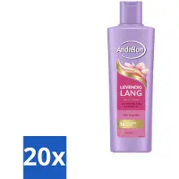 Andrélon 20 x – Shampoo – Levendig Lang – 250 ml - Haarversterking - Biotine Shampoo - Lang Haar Verzorging - Haarbreuk Voorkomen - Gezond Lang Haar