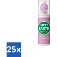 Happy Earth – Deodorant Spray – 100% Natuurlijk Lavender Ylang – 100 ml - Bulkverpakking - 25 stuks