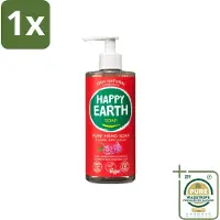 Happy Earth 1 x – Handzeep – 100% Natuurlijk Floral Patchouli – 300 ml- Natuurlijke Handzeep - Vegan Handzeep - Patchouli Handzeep - Antibacterieel Handzeep - Handzeep Met Geur